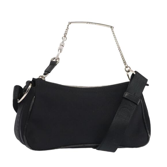 DIOR Shoulder Bag Nylon Black Silver - Picture 1 of 16